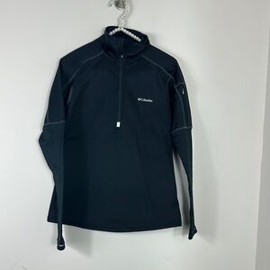 Columbia Black Quarter-Zip Fleece Pullover Small